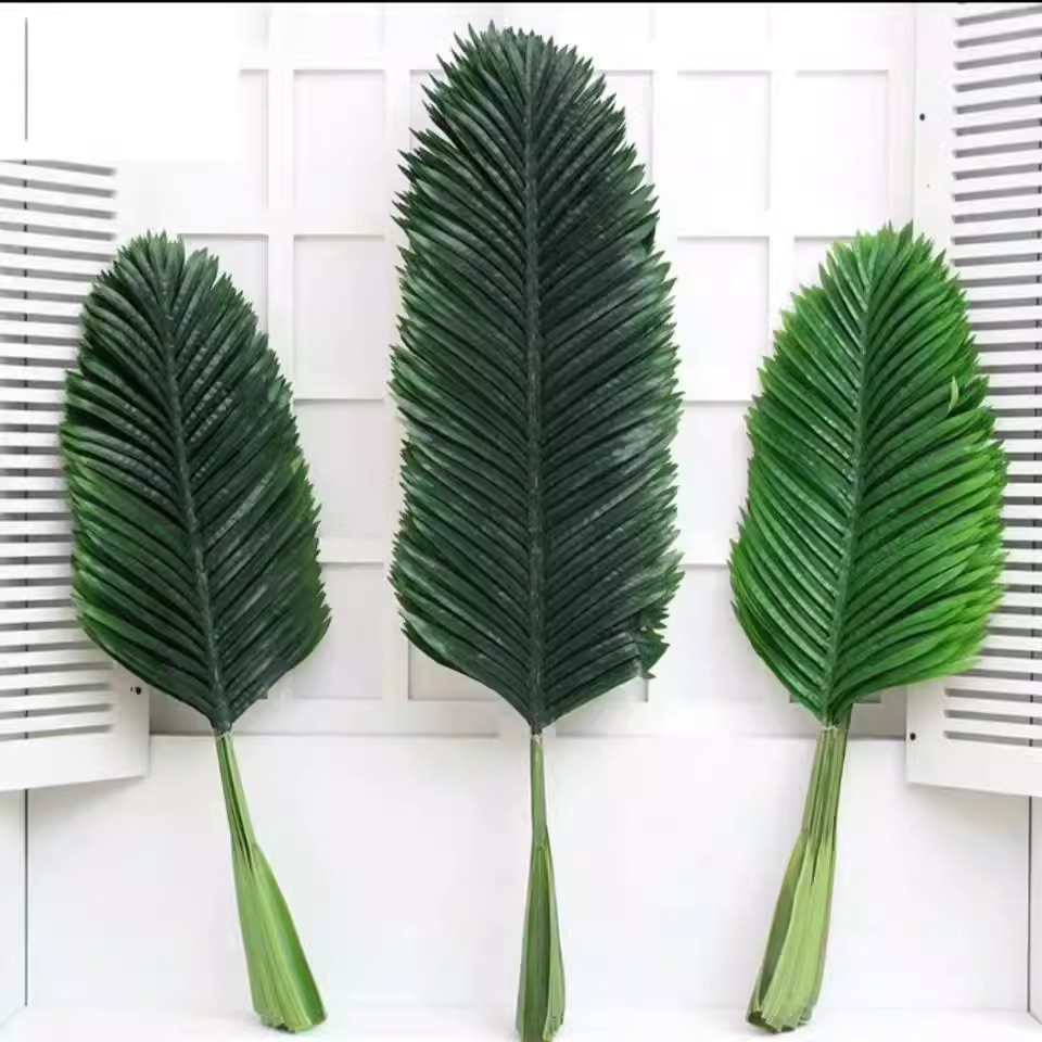 인조 야자수잎 인테리어 야외용 촬영 소품 관엽식물 90cm - 상세 이미지 4