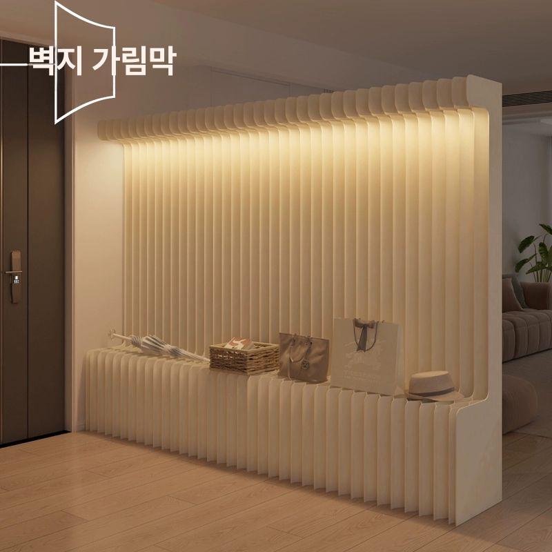 접이식 종이파티션 쇼룸 공간분리 너비 사무실 인테리어 스크린 가벽 매장 칸막이 - 상세 이미지 2
