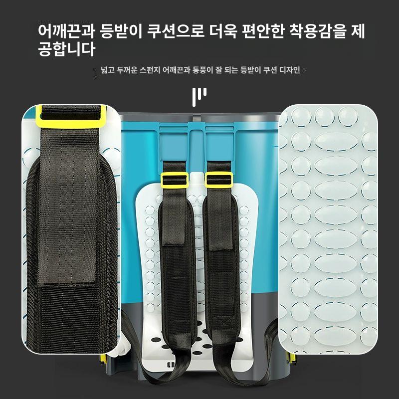 동력 충전식비료살포기 농약 배터리 기계 배낭형 농업용 분무기 가방형 도포기 뿌리는 - 상세 이미지 4