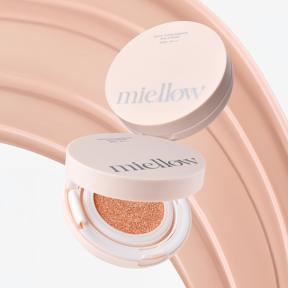 미엘로우 쌩얼쿠션 톤업 선쿠션 SPF50+ PA++++ 15g, 2개 - 상품 이미지