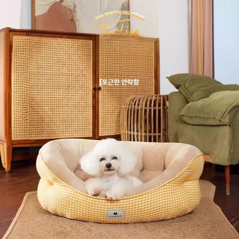 숨숨집 강아지방석 쿠션 강아지집 하우스 강아지텐트 반려견 사계절 펫 애견집 - 상세 이미지 3