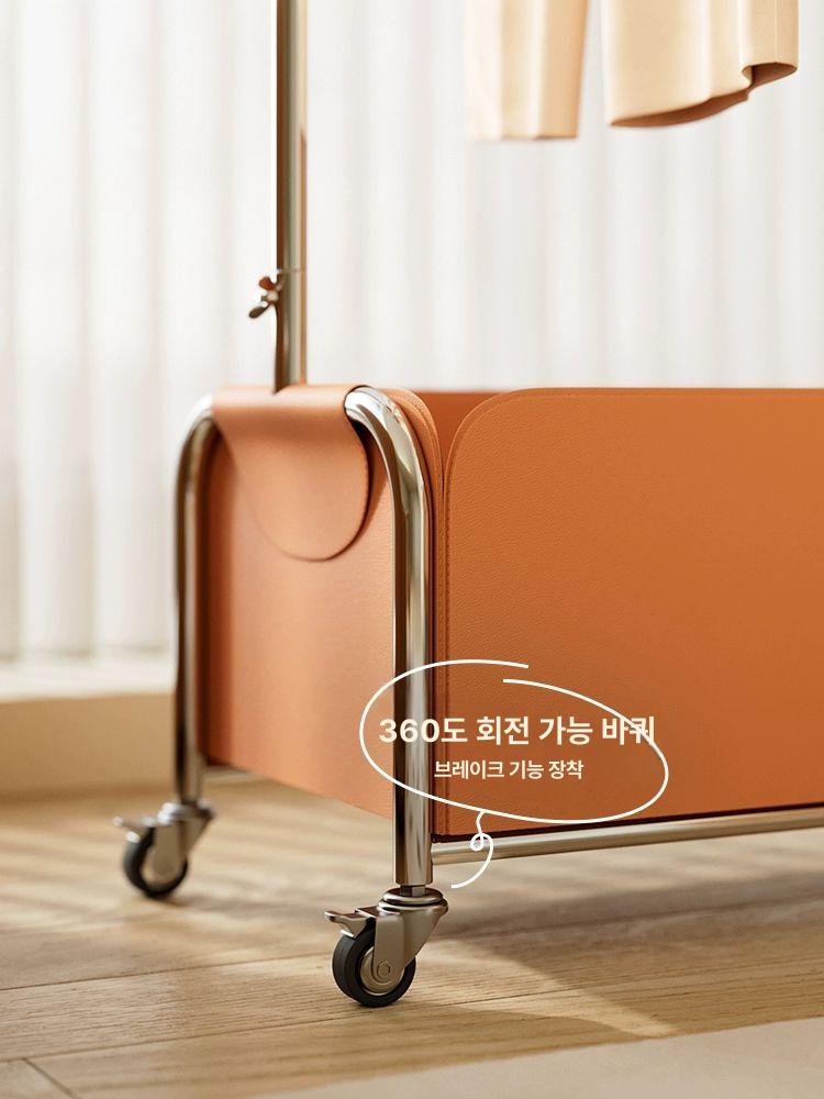 북유럽 스탠드행거 스틸 튼튼한 고정식 폴행거 모던 드레스룸 아치형 디스플레이 - 상세 이미지 4