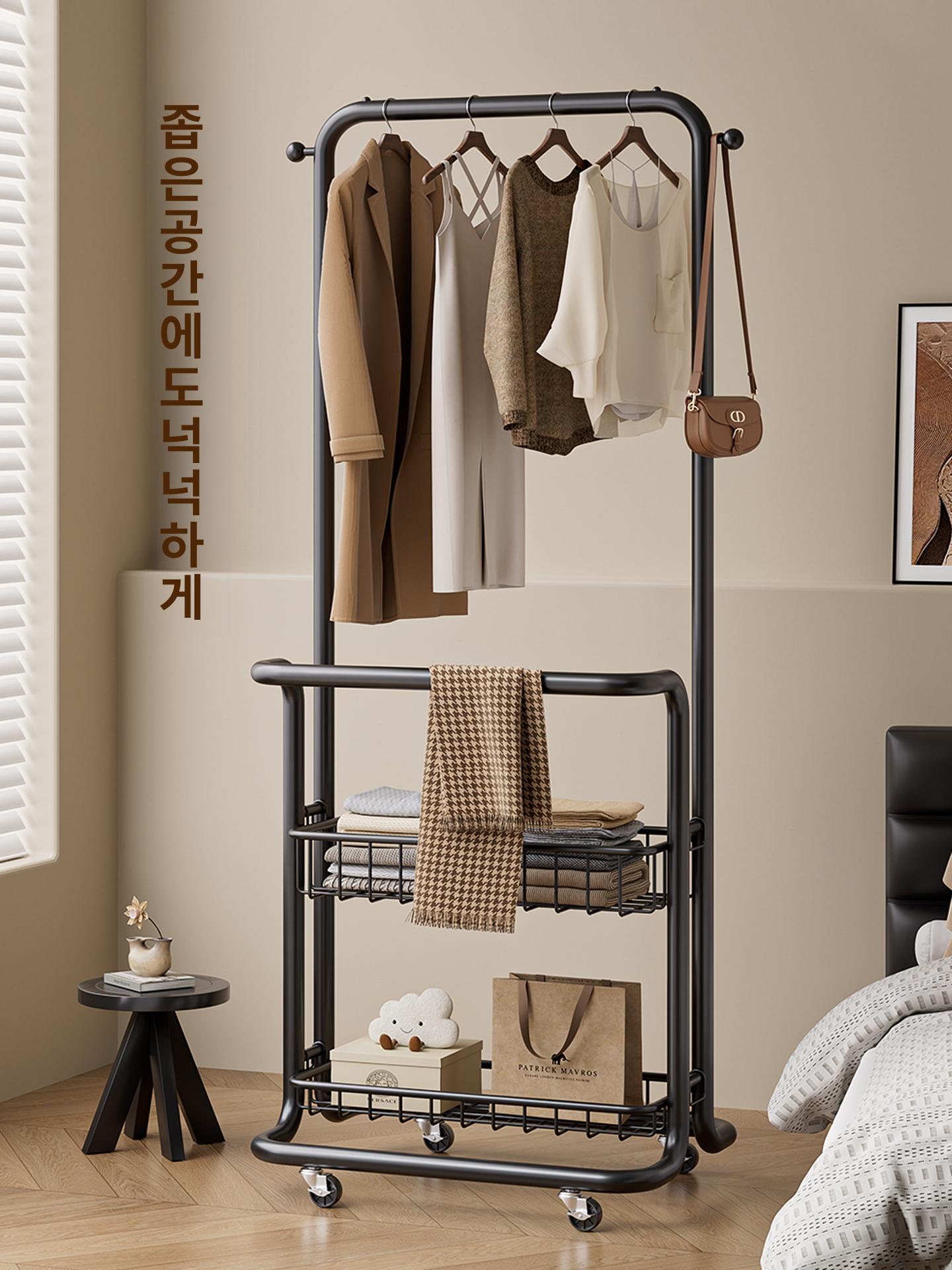 옷걸이대 코트랙 가벼운 옷거치대 인테리어 수납 현관 외투걸이 스탠드형옷걸이 - 상세 이미지 5