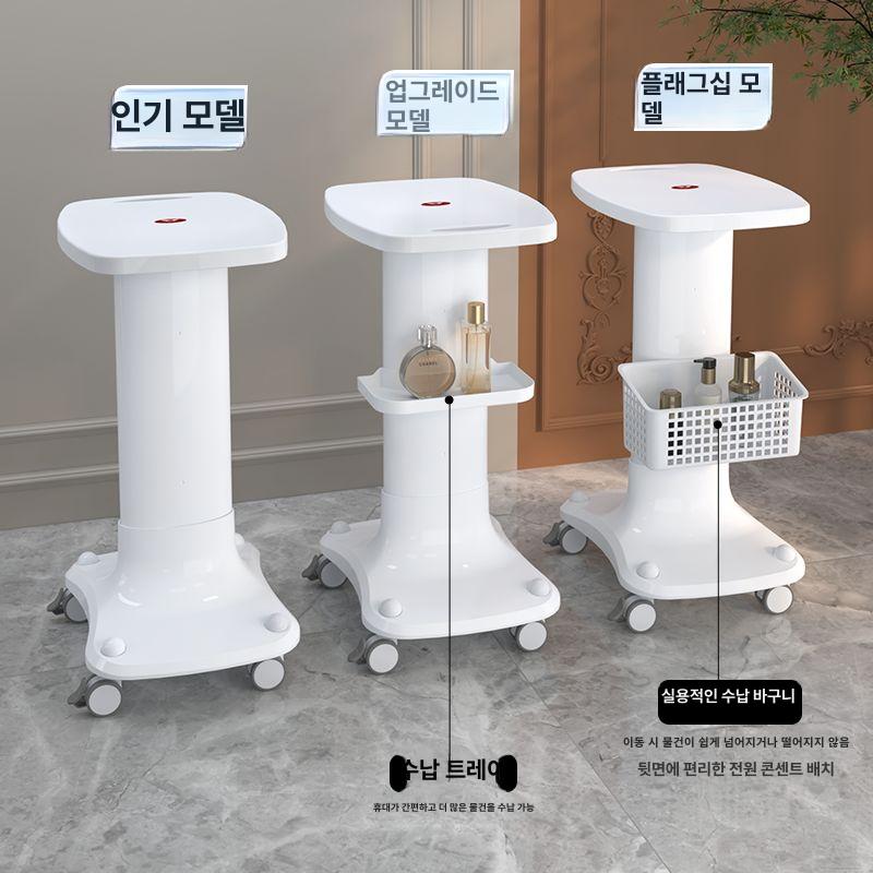이동식 미용트롤리 선반 트레이 네일 피부관리실웨건 거치대 뷰티 미용카트 - 상세 이미지 3