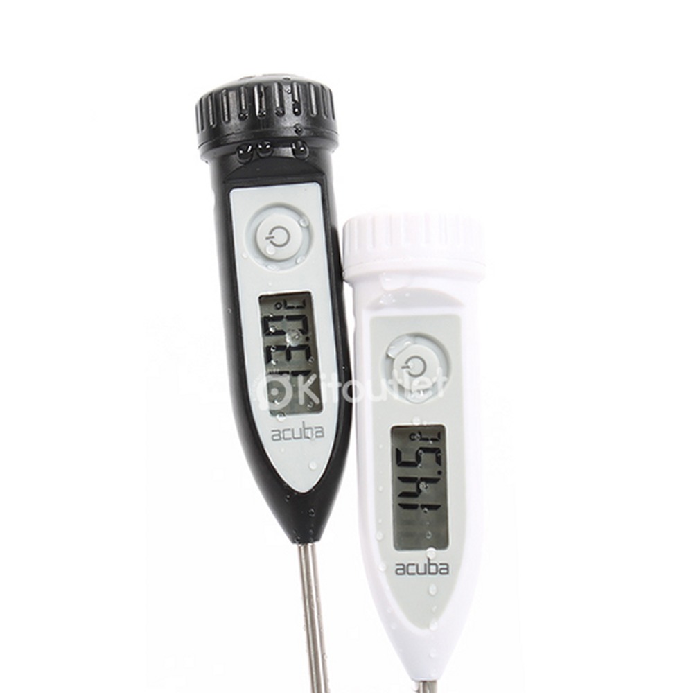 IP65방수물세척가능탐침온도계 위생적관리간편사용 빠른응답중심온도계 블랙 - 상품 이미지