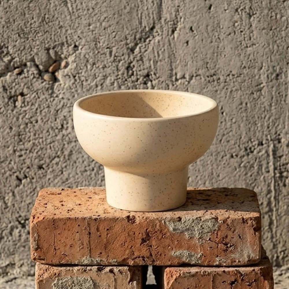 폴카 아이스크림그릇 그릭 요거트볼 디저트 아이스크림볼 1개, 10cm, 베이지 - 상세 이미지 5