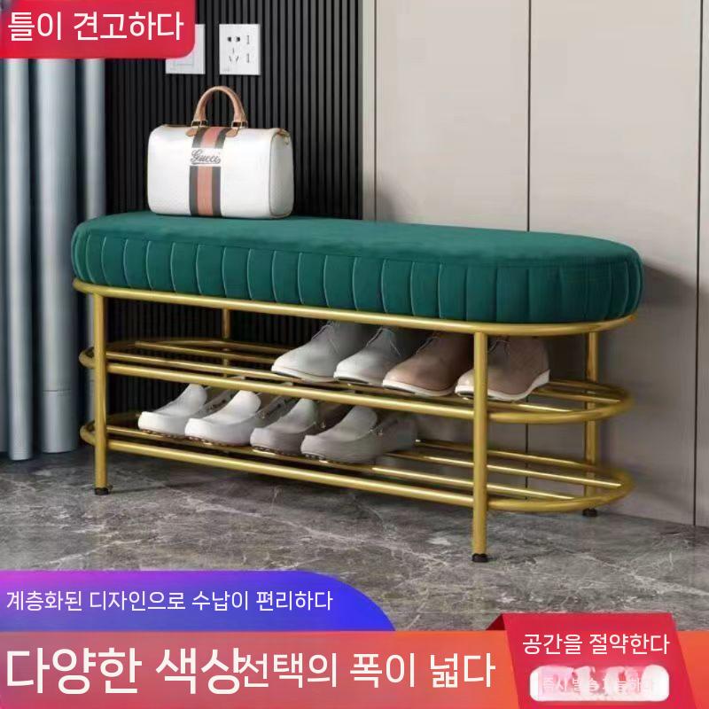 신발장 거실 대기실 벤치 슈벤치 벤치형 현관신발장 신발장의자 현관 수납장 슬림 틈새 정리대 - 상세 이미지 2