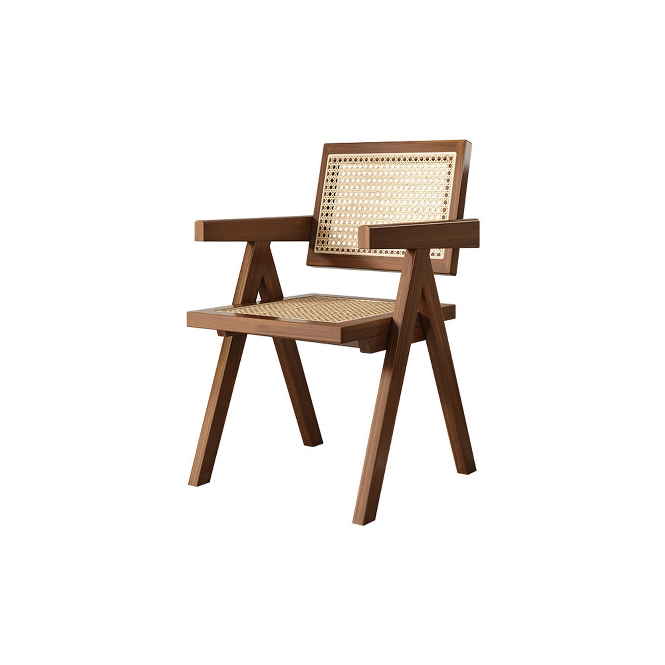 호두 1 원목 두꺼운 원목발 의자 디자인 래커 호텔 라탄의자 40x60cm 등받이 가정용 1 래커 - 상품 이미지