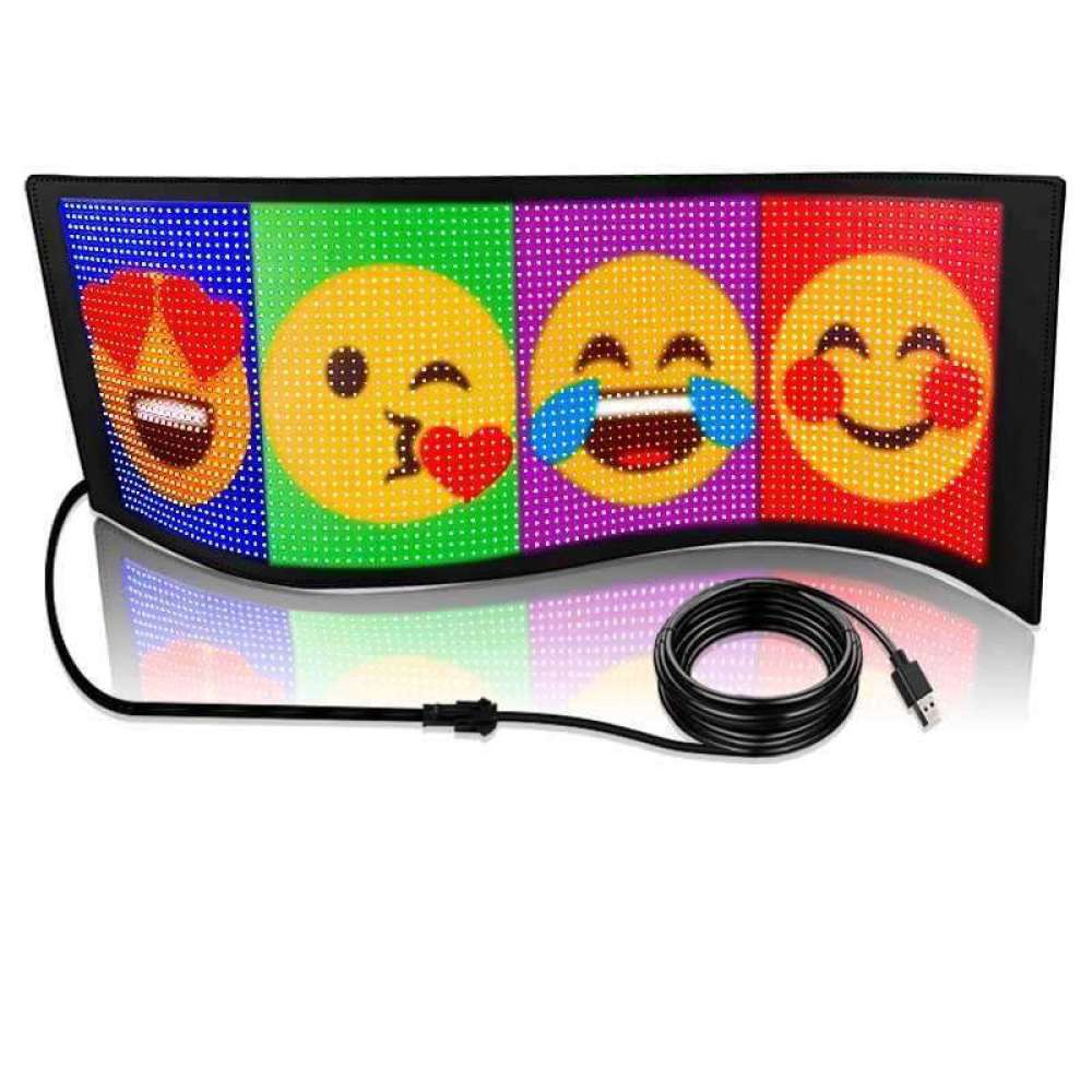 크리에이터 컬러 LED 휴대 접이식 풀컬러 휴대용 플랜카드 전광판 반야외 스크린 복권 39x11 잔치 반야외 39x11 복권 - 상품 이미지