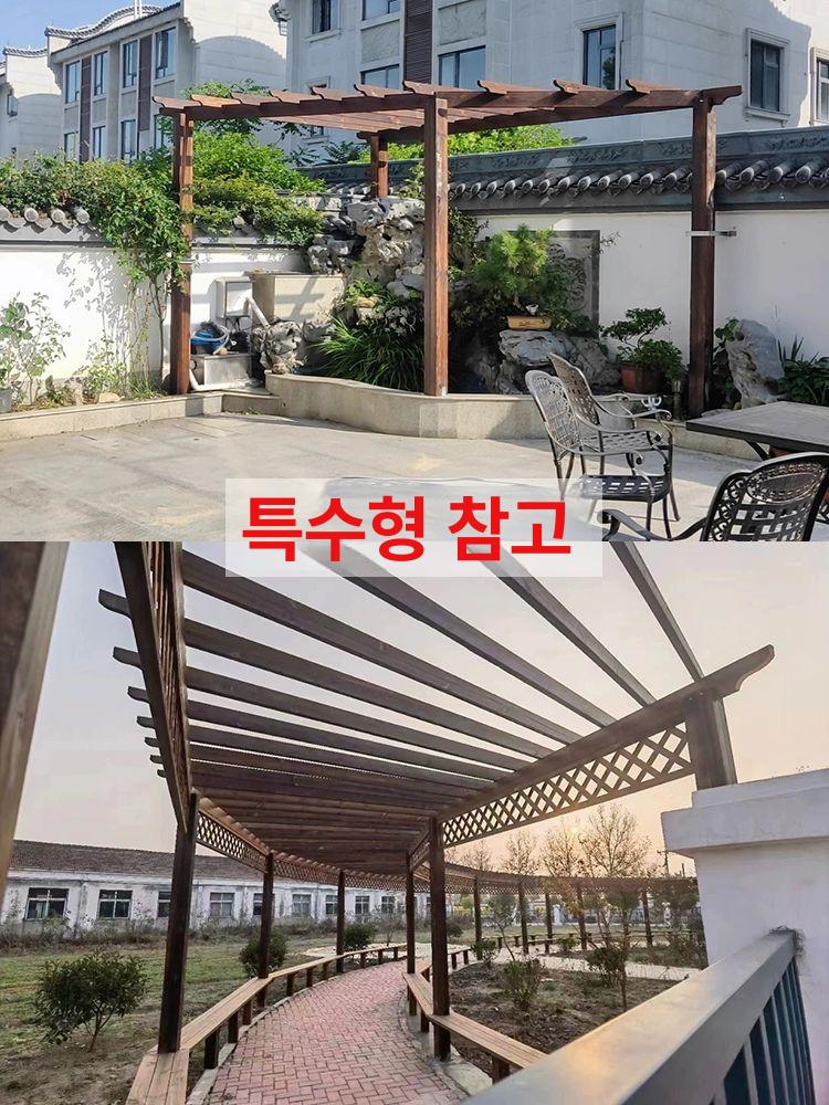 조립식 시스템파고라 옥상 정원 사각 파빌리온 바베큐장 농막 루프탑 전원주택 렉산 - 상세 이미지 4