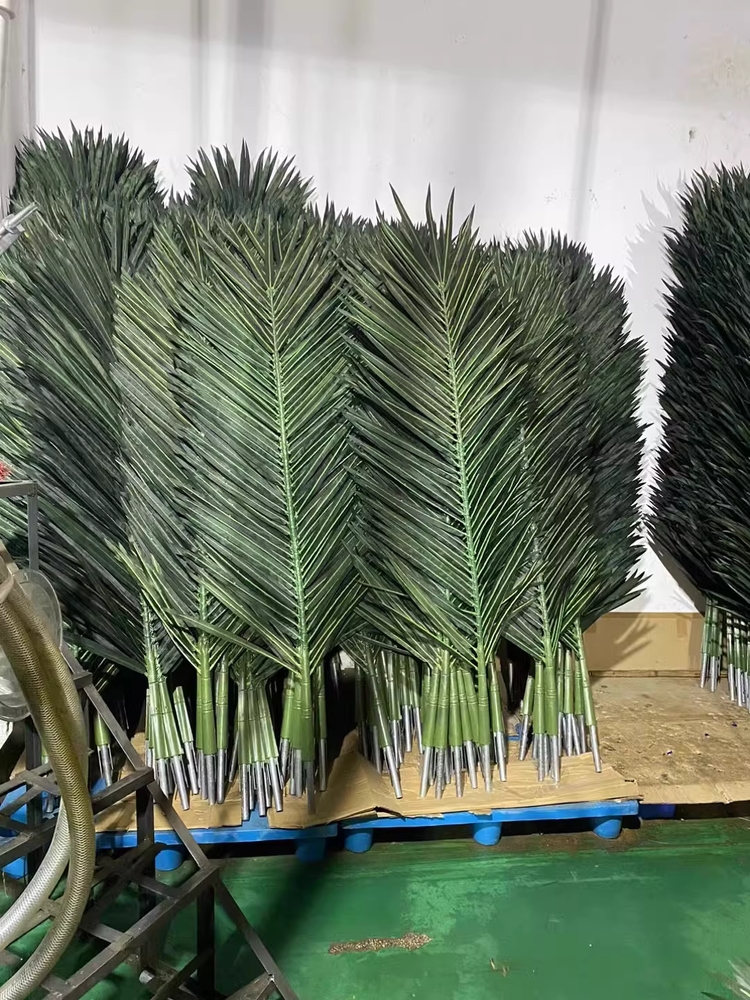 인조 야자수잎 인테리어 야외용 촬영 소품 관엽식물 90cm - 상세 이미지 5