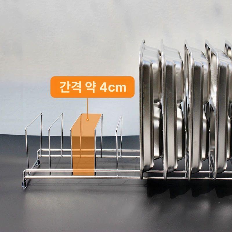 급식실 거치대 도마랙 업소용 정리대 도마꽂이 받침대 수납 스텐레스 건조 홀더 - 상세 이미지 5