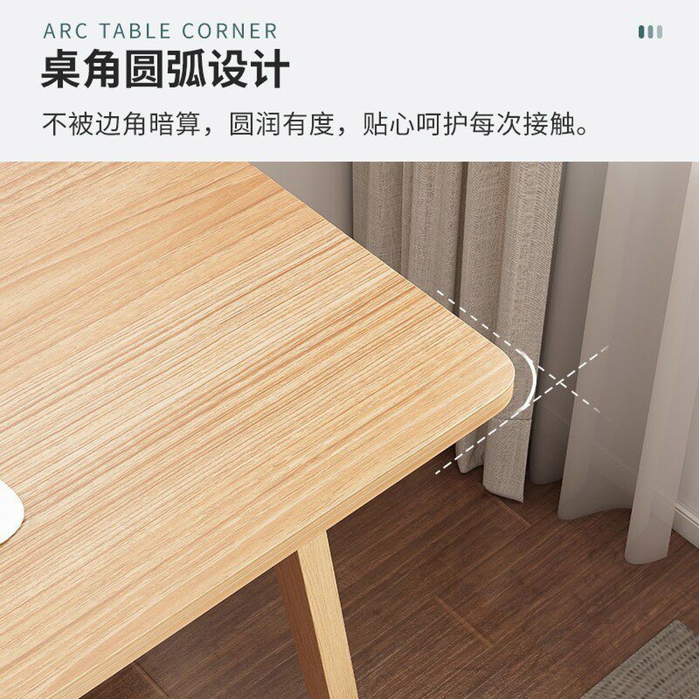 공부 인용 침실 데스크 자취방 책상 기본모델 러버우드 조립식 소형 원룸 80cm 소형책상 1 손실 정리 30건 고무나무색 100 60c - 상세 이미지 2