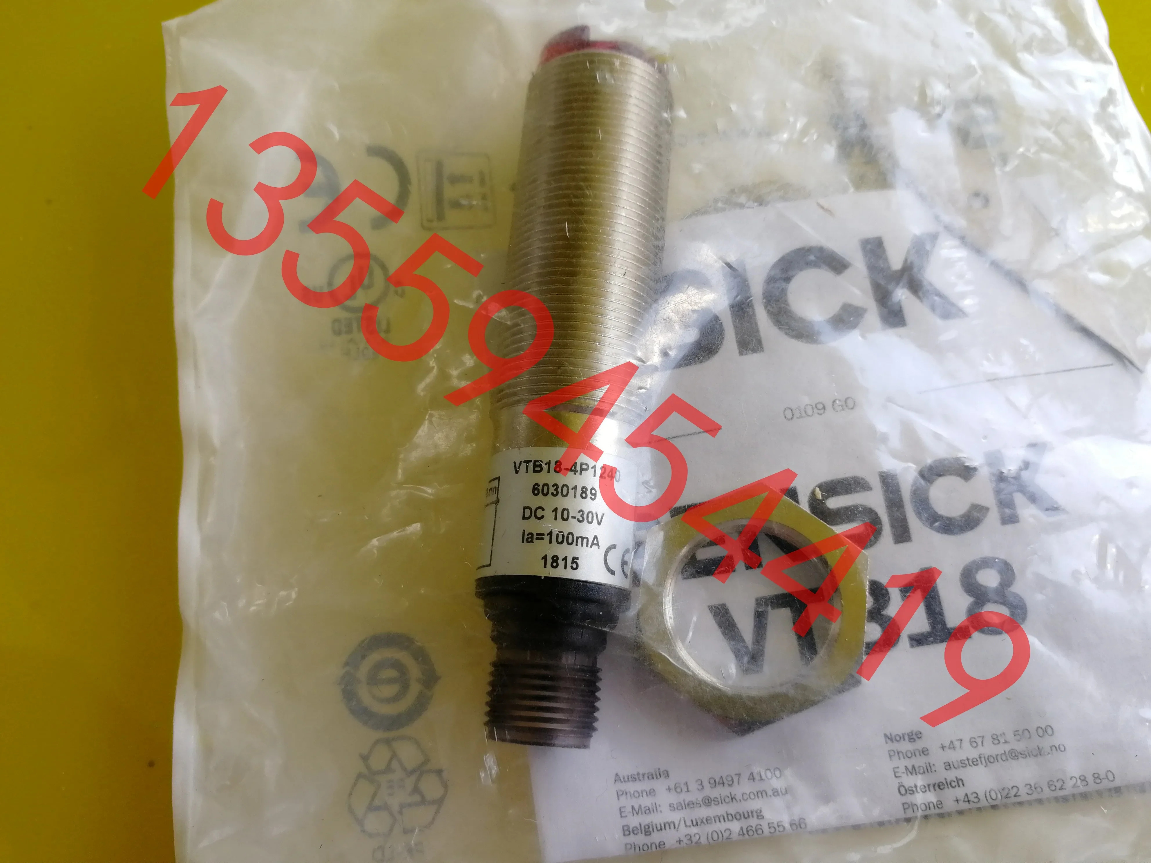 2025.4 SICK 광전센서 6030189 VTB18-4P1240 포장