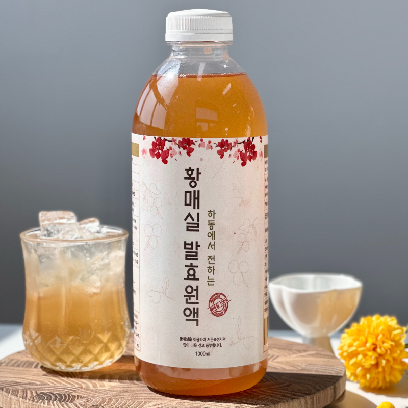 자연가득 경남 하동 황매실로 만든 3년 숙성 황매실 발효원액 매실청 1000ml - 상품 이미지