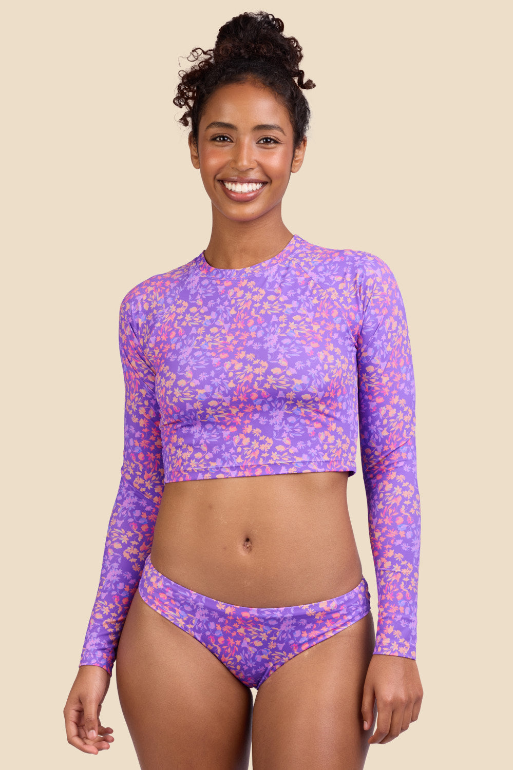 졸린 래쉬가드 Moana Long Sleeve Cropped Jellybean - 상세 이미지 4