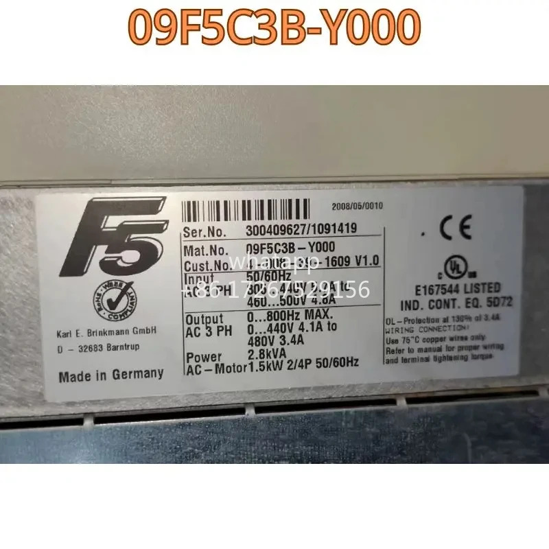 리퍼 주파수 변환기 09F5C3B-Y000 기능 OK