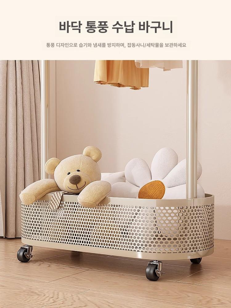 모던 이동식옷걸이 수납장 선반 헹거 인테리어 틈새 행거 디스플레이 의류매장 카페 - 상세 이미지 4