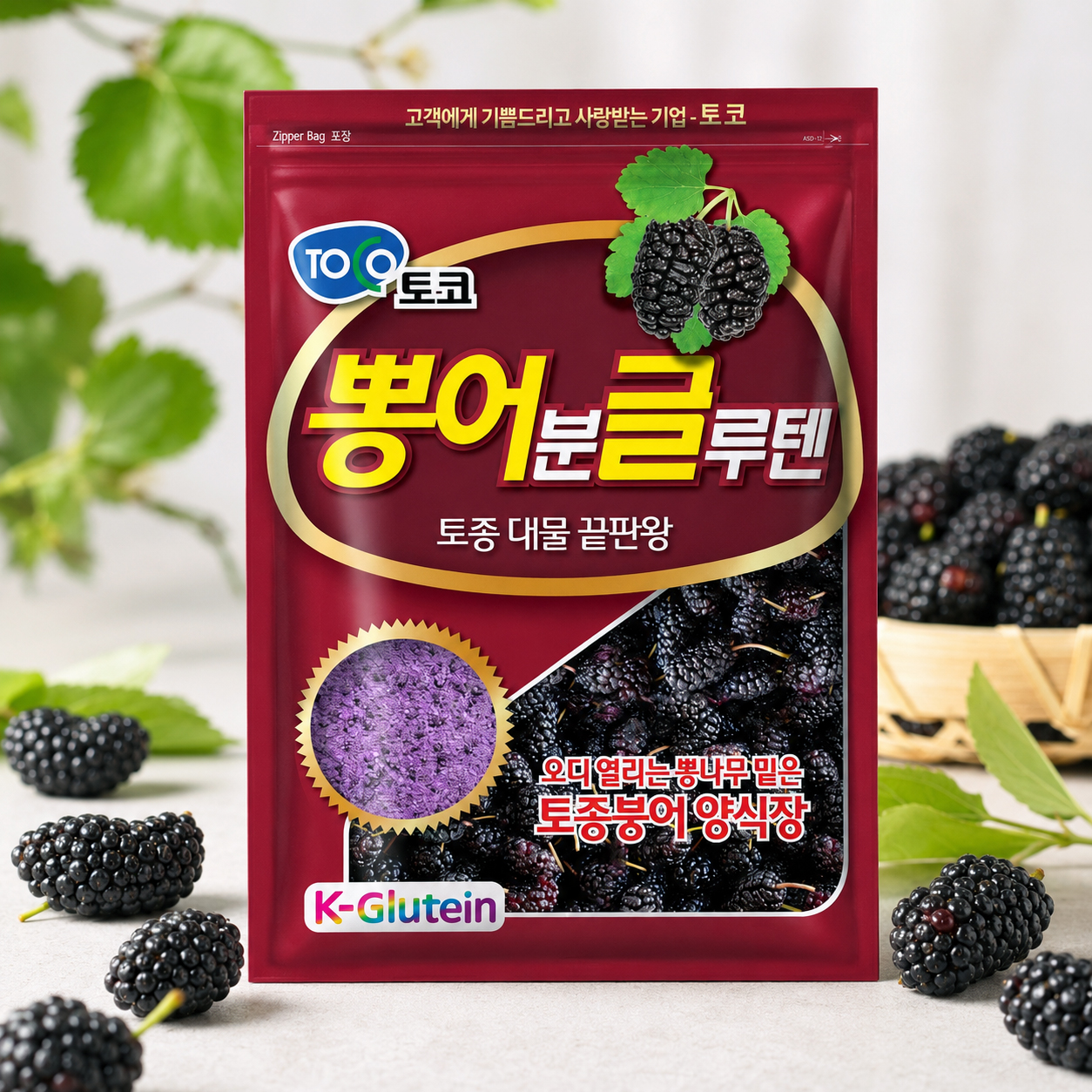토코 떡밥 뽕 어분글루텐 붕어 향어 민물 낚시 국산 집어제 첨가제 - 상품 이미지