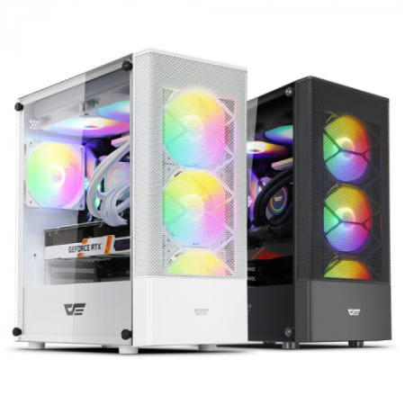 darkFlash DK200 MESH RGB ADVANCED 강화유리 (화이트)