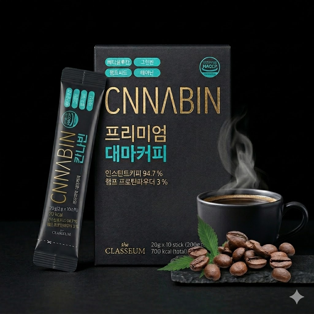 [바이오비스] 칸나빈 프리미엄 커피 2gx10포x3개 30포/베타클루칸함유,체중감량에도움,면역력강화에도움,심혈관개선,건강에 도움을 주는 커피 - 상세 이미지 2