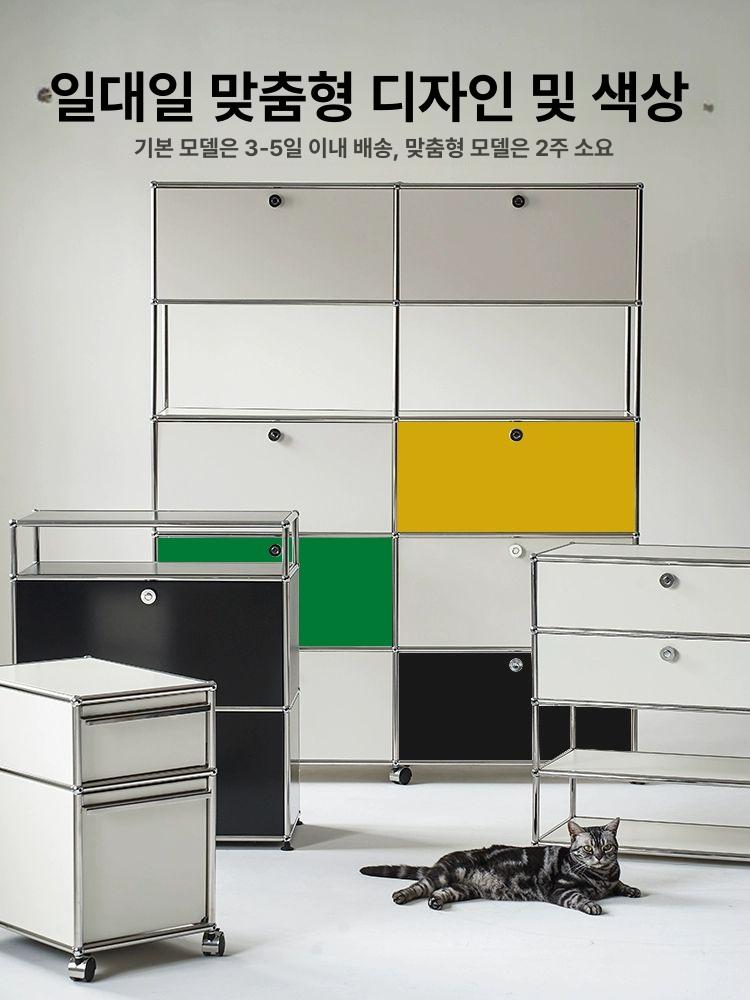 고급형 모듈협탁 엔틱 선반 사이드테이블 수납장 거실 인테리어 서랍형 북유럽 - 상세 이미지 5