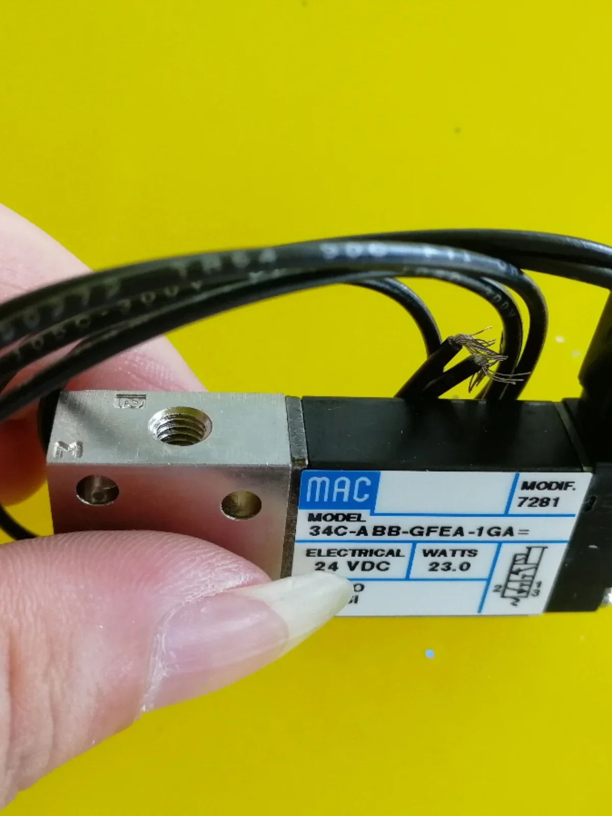 2025.4 미국 MAC 솔레노이드 밸브 34C-ABB-GFEA-1GA7281 원본 납품