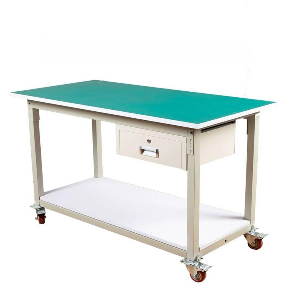 이동식 작업 테이블 검사대 산업용 2단 수리 이동 조립 80X60X75 작업대 워크벤치 이중가로80 가로60 높이75 - 상품 이미지