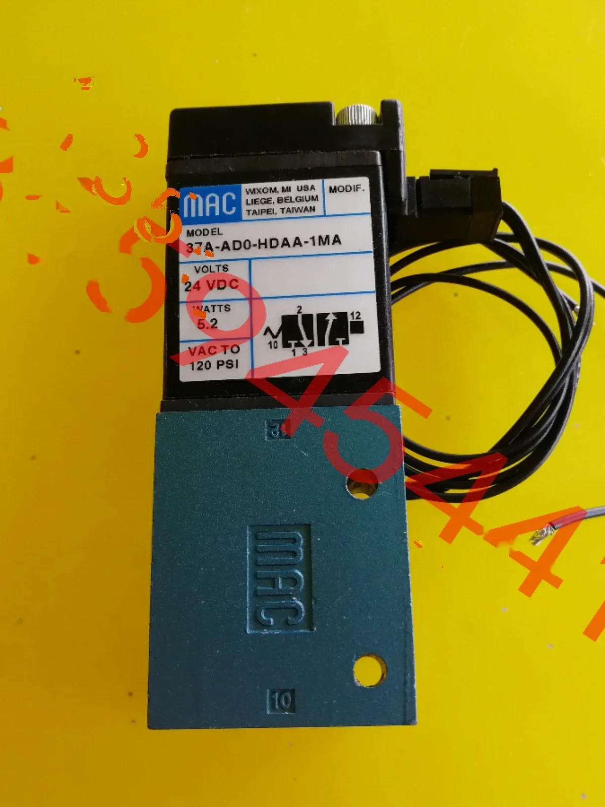 2025.4 미국 MAC 솔레노이드 밸브 37A-AD0-HDAA-1MA 포장 1BA