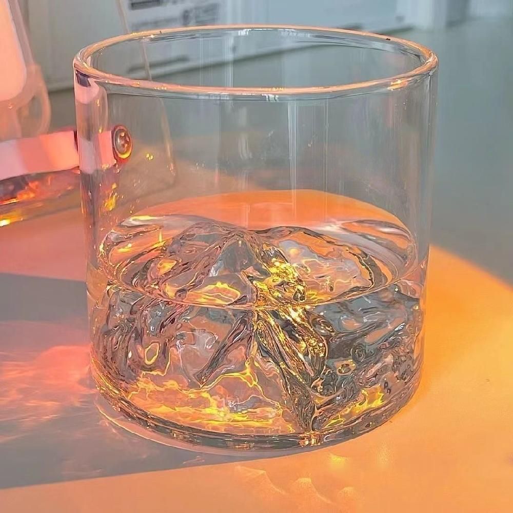 빙산 언더락 유리컵 일반양주잔 맥주잔 업소용 글래스 위스키잔 홈카페 하이볼 세트 매트리스 - 상세 이미지 4