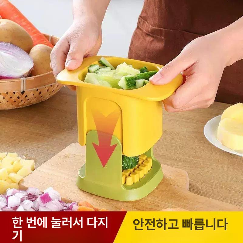 채소 기계 깍둑썰기 감자 채썰기 야채 주방 채칼 절단기 만능 다용도 김장 가정용 - 상세 이미지 4