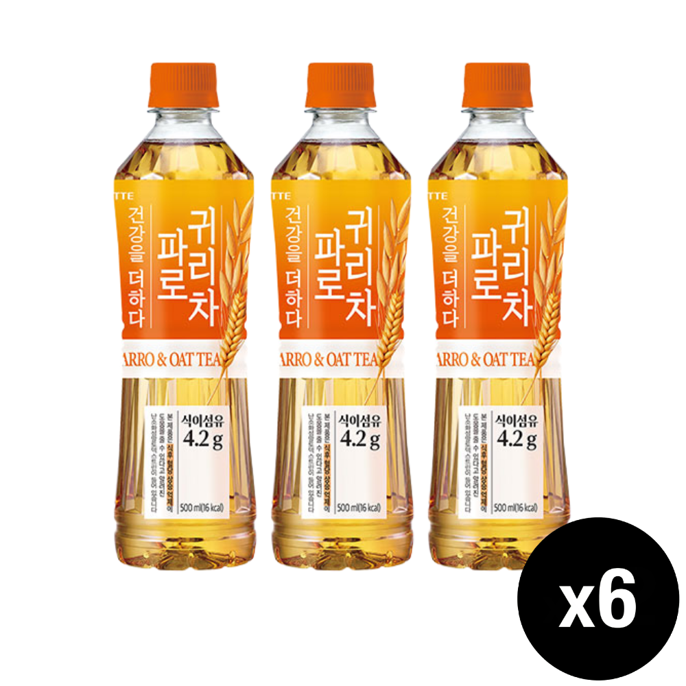롯데 건강을 더하다 파로 귀리차 500ml, 6개 - 상품 이미지