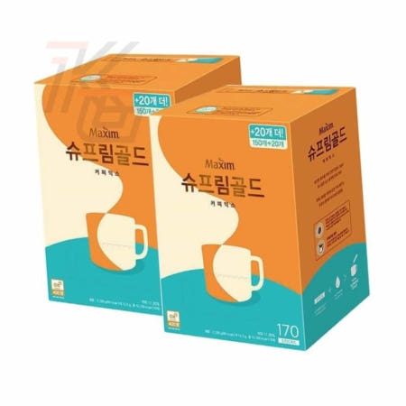 맥심슈프림골드 170Tx2개 믹스커피대용량 사무실간식 업소용커피머신