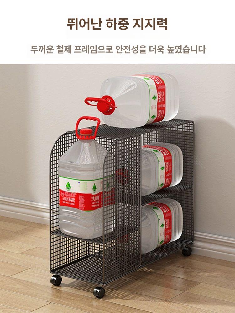 철제 책꽂이 이동식 서점 수납장 바퀴달린 사무실 북카트 도서 진열대 북카페 잡지 - 상세 이미지 4