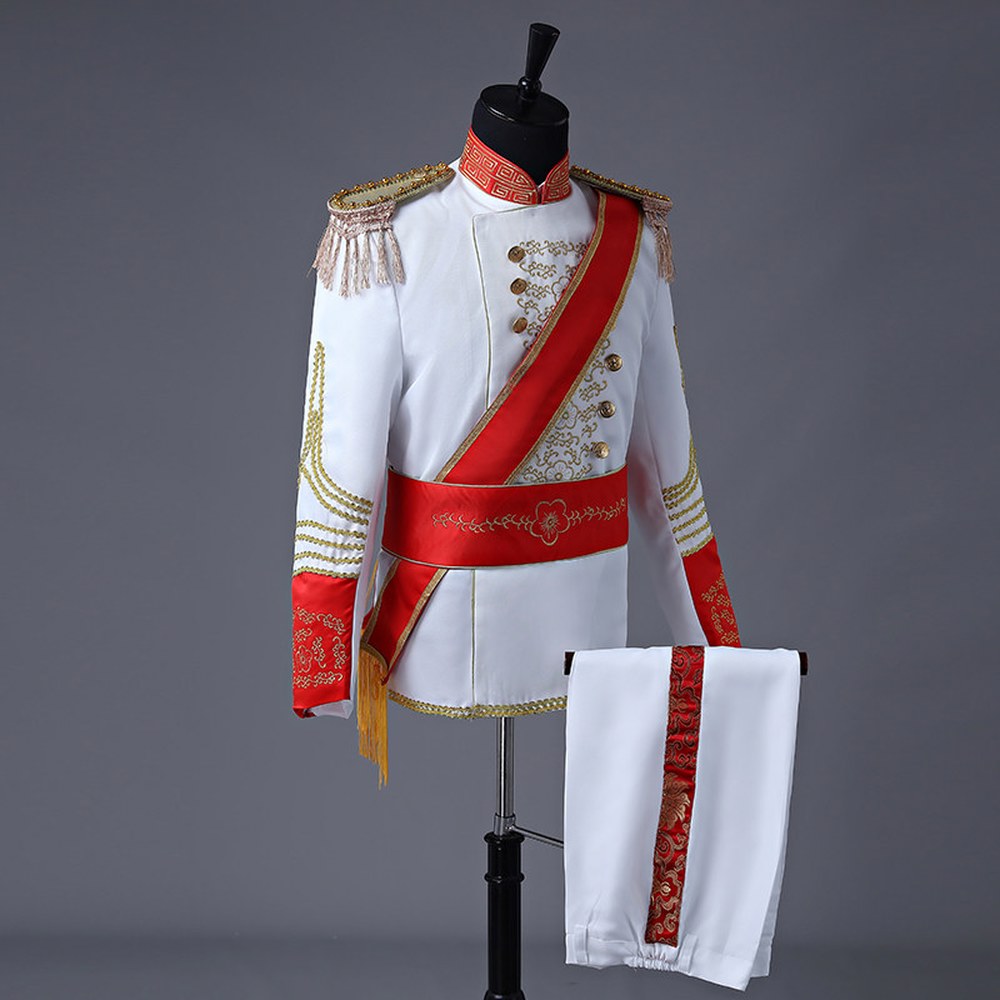 중세 블랙 공연 검은 무대 화보 군악대 제복 공연복 120cm 의상 150cm 표준 블랙 120cm - 상세 이미지 3