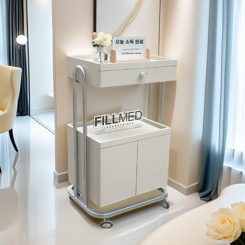 마사지 샵 트롤리 이동식 선반 웨건 트레이 피부샵  - 상품 이미지