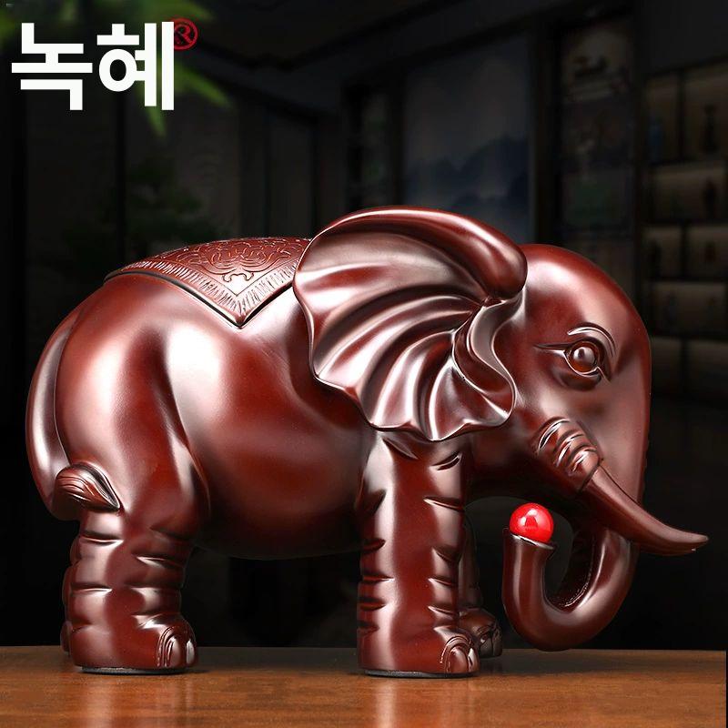 공예 조각상 거실 태국 사무실 소품 장식품 현관 액세서리 나무조각 풍수 벽장식 - 상세 이미지 2