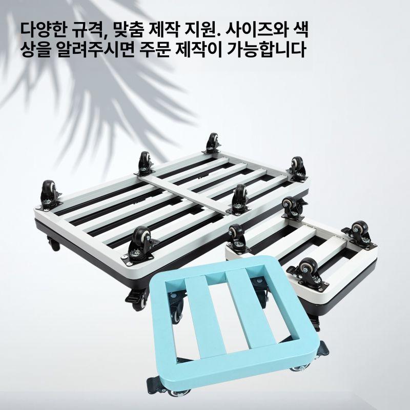 대형 트레이 롤러 이동식받침대 화분받침대 이동화분 바퀴달린 섀시 팔레트 바닥 - 상세 이미지 4