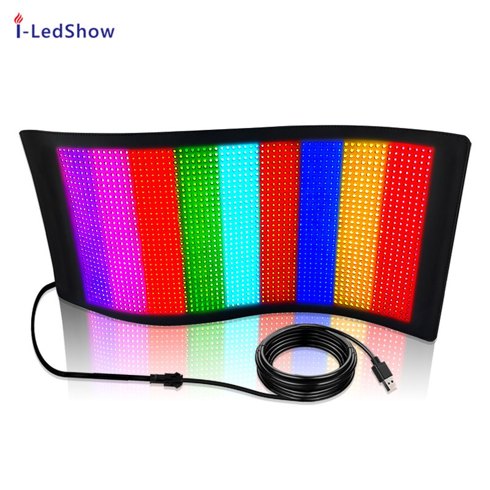 크리에이터 컬러 LED 휴대 접이식 풀컬러 휴대용 플랜카드 전광판 반야외 스크린 복권 39x11 잔치 반야외 39x11 복권 - 상세 이미지 2