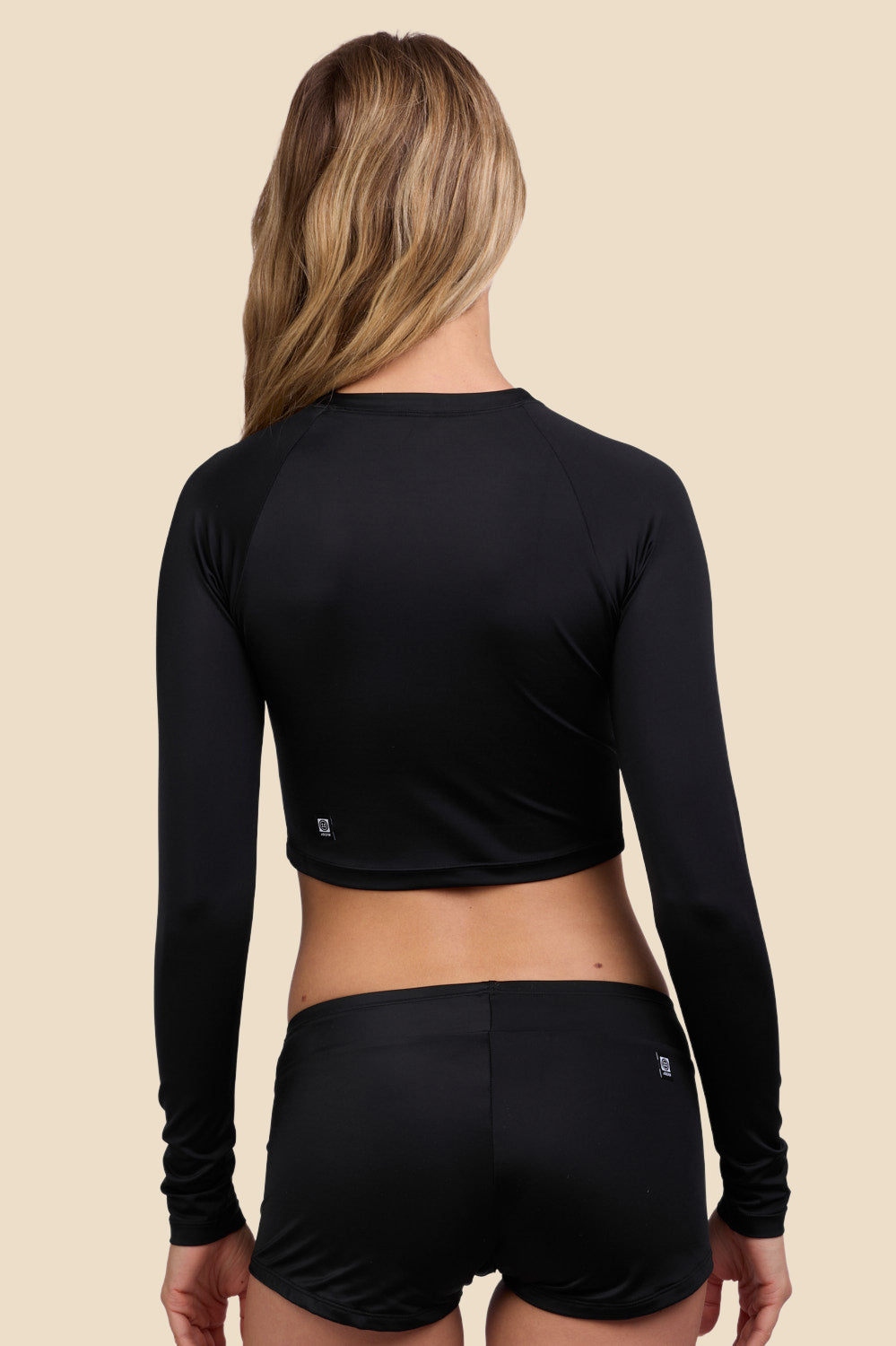 졸린 래쉬가드 Moana Long Sleeve Cropped Black - 상세 이미지 4
