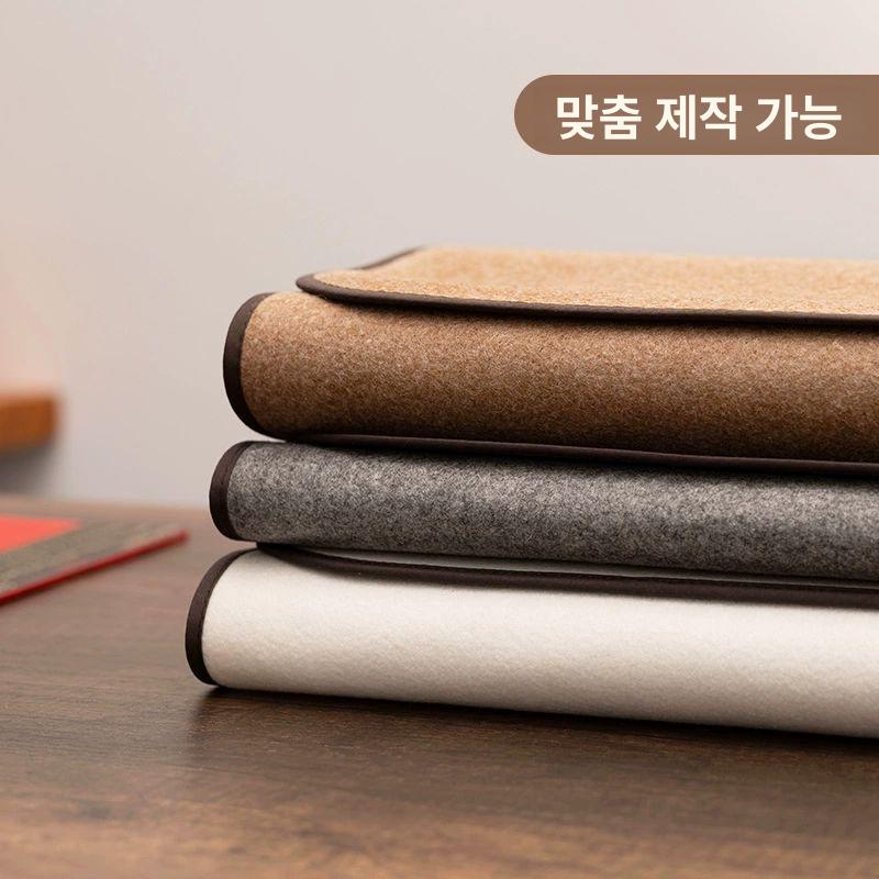 휴대용 녹색서예판 천깔판 대형 펠트 멍석 매트 깔개 색상 기본 서예용품 - 상세 이미지 2