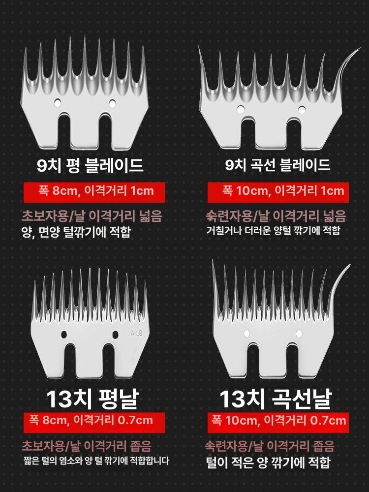 전동 바리깡 양모 애완동물 미용 전기 기계 애견 가축용 털깍기 고성능 양털깎기 이미지 6