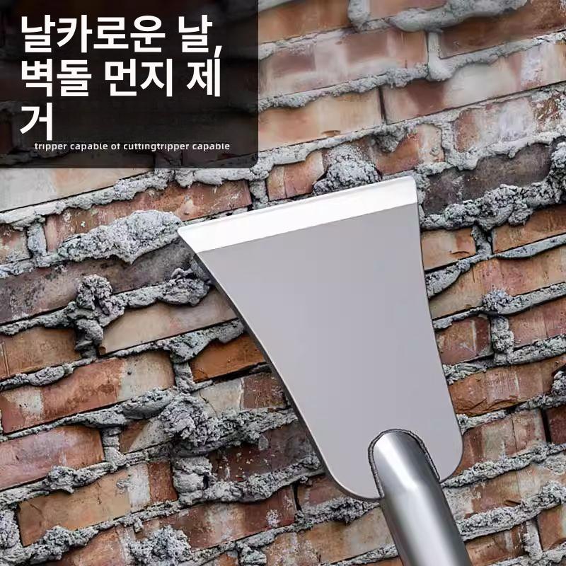 긴 스크래퍼 끌칼 도구 스티커 손잡이 고무헤라 해라 스크레퍼 따개비헤라 긁개 - 상세 이미지 2
