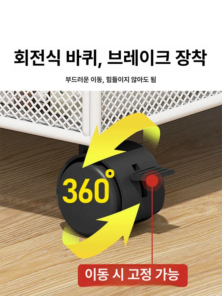책상밑 수납선반 책장 정리함 서류보관함 간이 트롤리 바닥형 가방보관함 북카트 - 상세 이미지 4