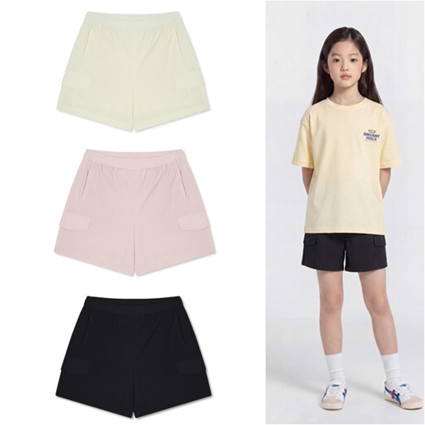 폴햄키즈 여아 나일론 스판 4부 카고 숏팬츠3color(택1) G-2PH2013A