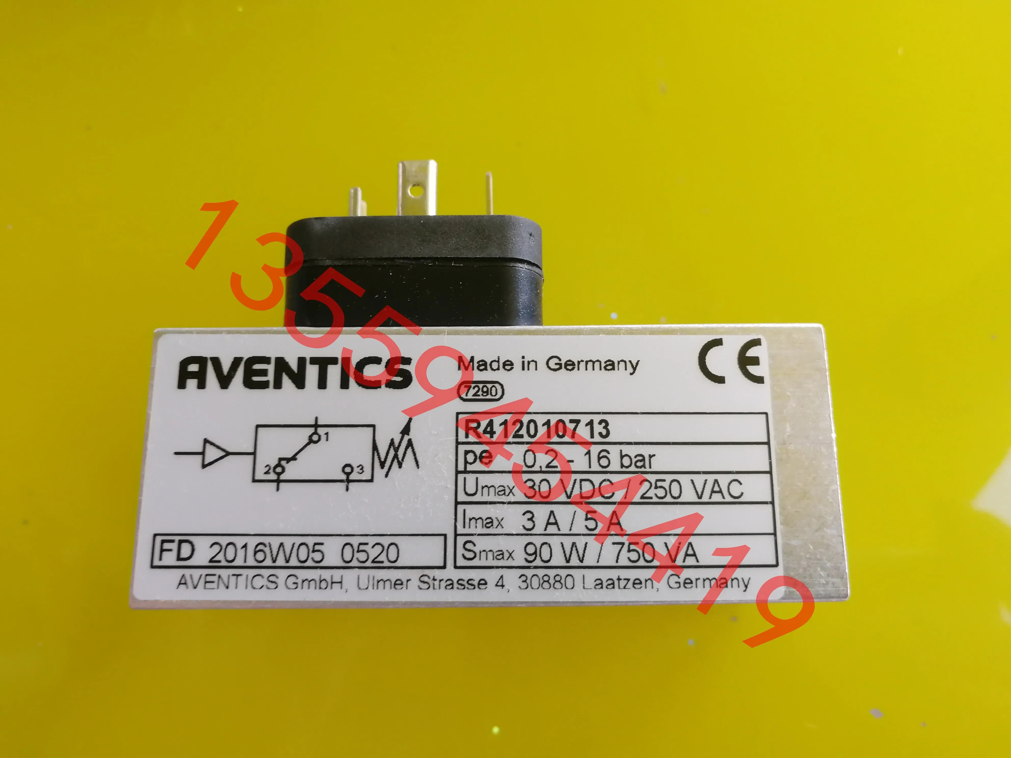2025.4 ENTICS/Anwochi 압력 스위치 R 412010713 0821100013 단종된 대체품