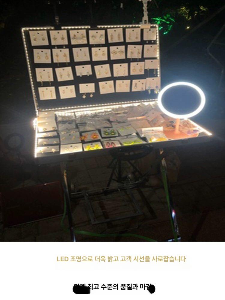 접이식 이동식진열대 선반 부스 야시장 좌판대 가판대 판매대 플리마켓매대 축제 간이 - 상세 이미지 2