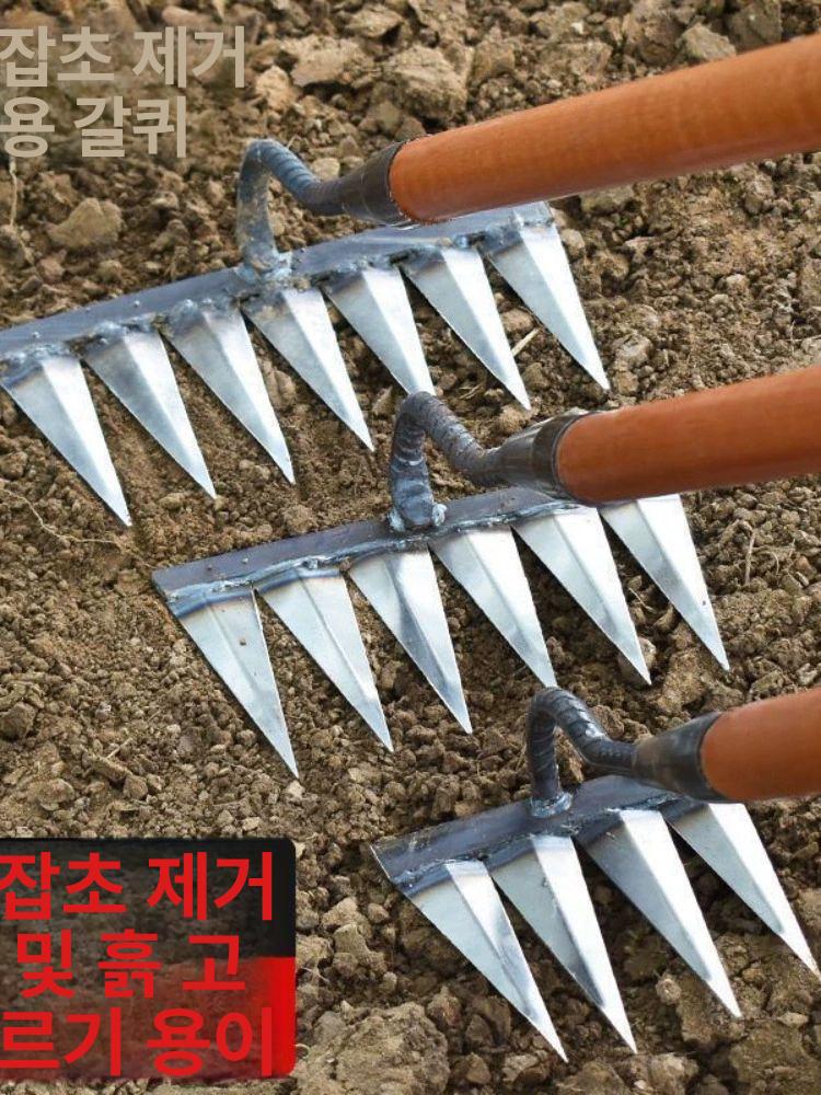 농업 제거기 농장 곡괭이 정원 갈퀴 텃밭 풀 잡초제거호미 농기구 잔디 제초도구 삽 - 상세 이미지 3