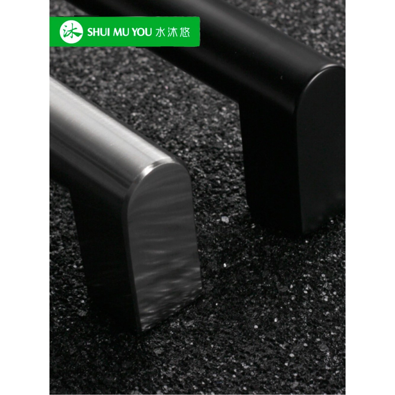 클래식 빌트인 끌다 장 400 냉장고 고압 세척기 445mm 매트블랙 손잡이 247mm 냉장고문 싱글 800mm 끌다 장 247mm 싱글 - 상세 이미지 3