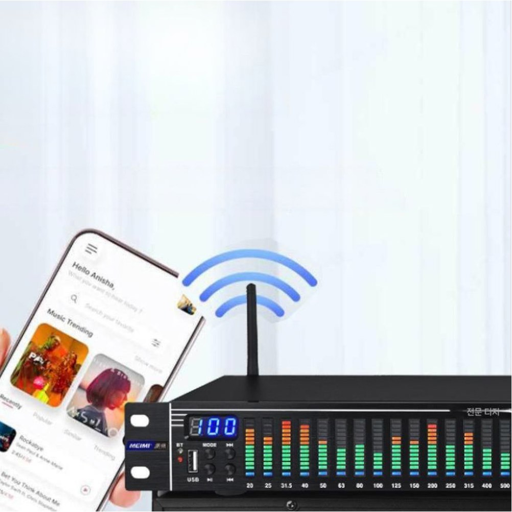 EQ 음향 스펙트럼 블루투스 디지털 이퀄라이저 EQ215S USB 기본품목 EQ215S 기본품목 블루투스 미 - 상세 이미지 2